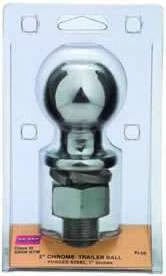 ACME 7507 Solid Steel Shank Chrome Finish Trailer Ball - 1-7/8