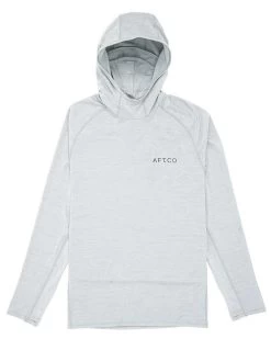 Aftco Adapt Phase Change Performance Hoodie - Light Gray Heather - 2X-Large