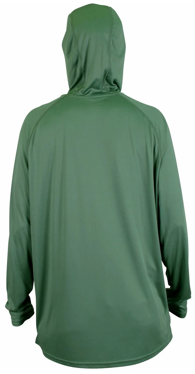 Aftco Jason Christie Performance Hooded Long Sleeve Shirt - Olive - XL 4 Aftco Jason Christie Performance Hooded Long Sleeve Shirt - Olive - XL - Image 2