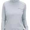 Aftco Womens Adapt Performance Hood - Light Gray Heather - X-Large