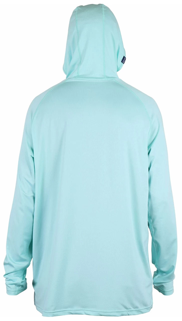 Aftco Yurei Performance Shirt With Hood - Bahama Heather - XL 4 Aftco Yurei Performance Shirt With Hood - Bahama Heather - XL - Image 2