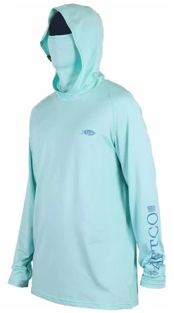 Aftco Yurei Performance Shirt With Hood - Bahama Heather - XL 7 Aftco Yurei Performance Shirt With Hood - Bahama Heather - XL -Visserij Vondsten aftco yurei performance shirts with hood bahama heather xl 96186.1651366588