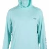 Aftco Yurei Performance Shirt With Hood - Bahama Heather - XL 1 Aftco Yurei Performance Shirt With Hood - Bahama Heather - XL -Visserij Vondsten aftco yurei performance shirts with hood bahama heather xl 98431.1651366588