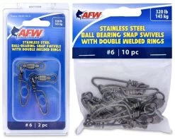 American Fishing Wire Stainless Steel Ball Bearing Snap Swivels -Visserij Vondsten american fishing wire stainless steel ball bearing snap swivels 31570.1651171815