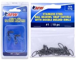 American Fishing Wire Stainless Steel Ball Bearing Snap Swivels