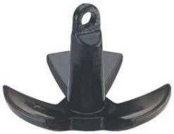 Attwood 9946B1 River Anchor - 18Lb - Black PVC Coated