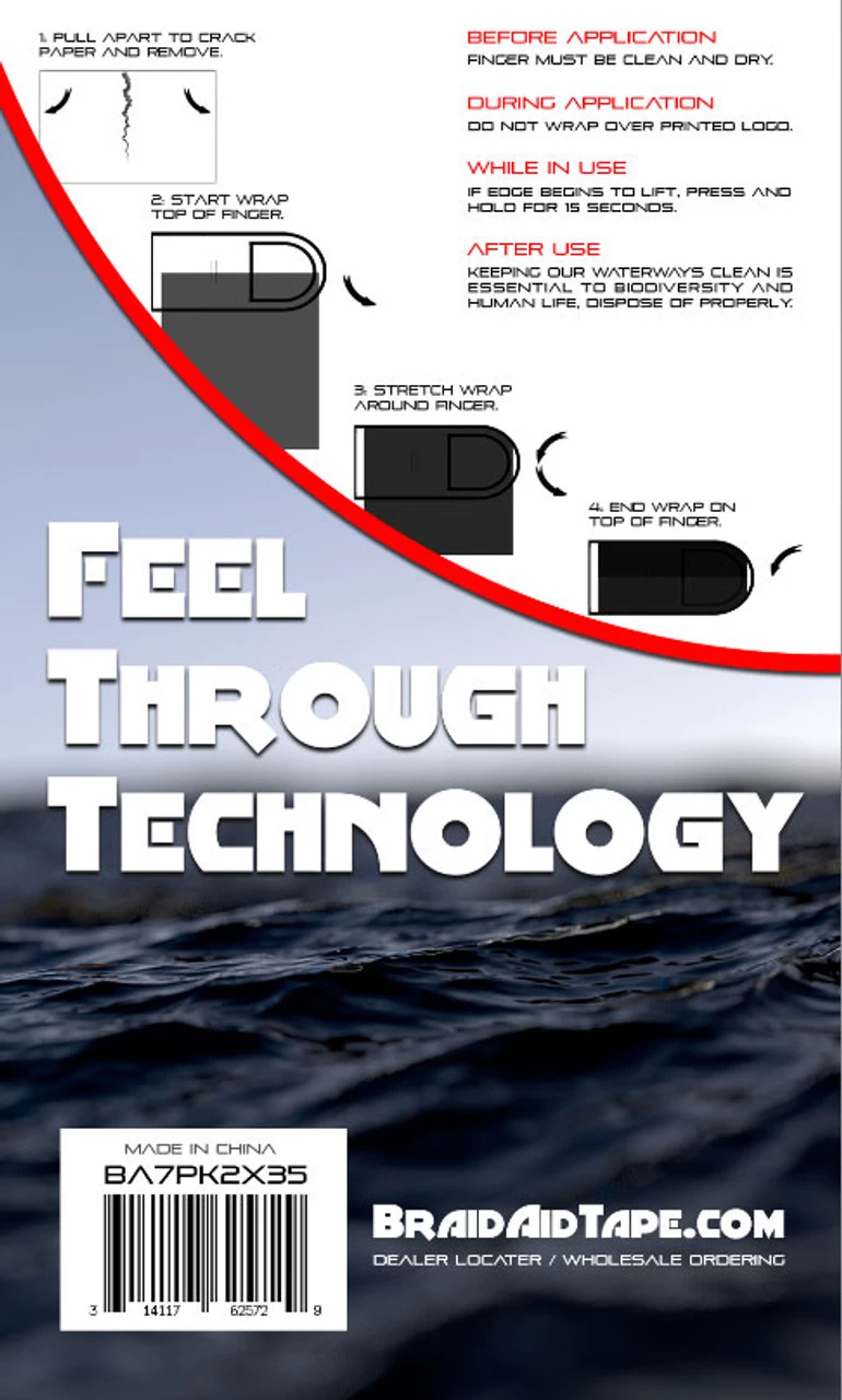 Braid Aid BA7PK2X35 Finger Protection Tape 4 Braid Aid BA7PK2X35 Finger Protection Tape - Image 2