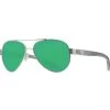 Costa Loreto Ocearch Sunglasses - Brushed Silver/Green Mirror