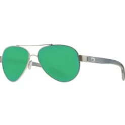 Costa Loreto Ocearch Sunglasses - Brushed Silver/Green Mirror