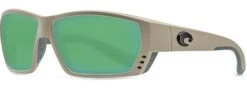Costa Del Mar Tuna Alley Sunglasses - Sand/Green Mirror 580G
