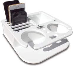 Deep Blue 2 Cup Drink Holder & Cell Phone Storage Box