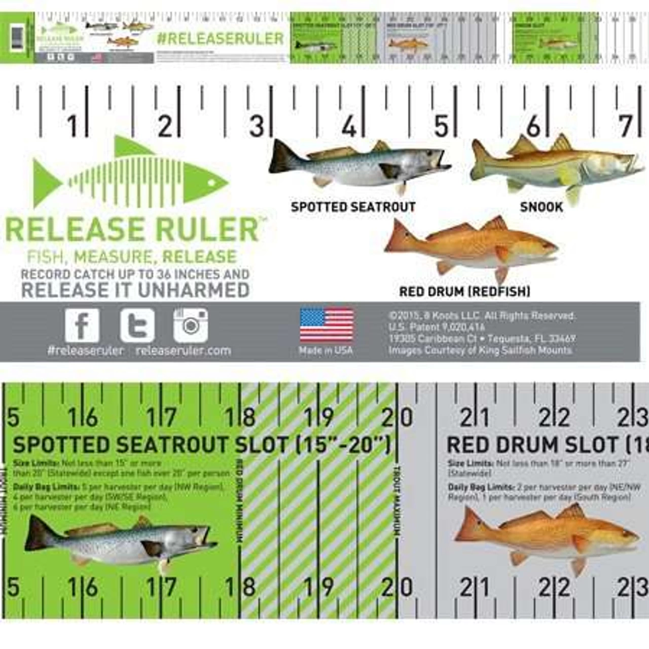 Florida Inshore Slam Release Ruler 3 Florida Inshore Slam Release Ruler