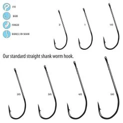 Gamakatsu Worm Hooks 5 Gamakatsu Worm Hooks -Visserij Vondsten gamworhook 45749.1651015420