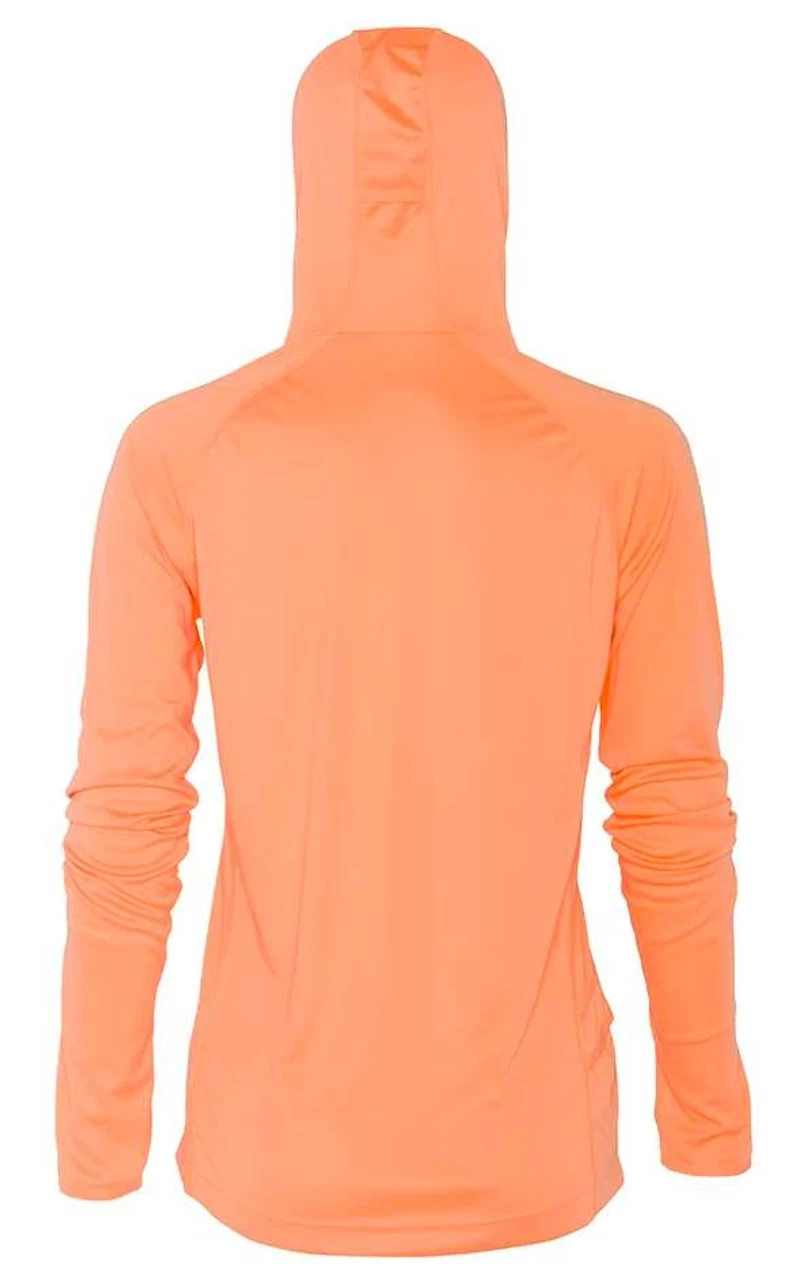Grundens Womens Solstrale Hoodie - Coral - Large 4 Grundens Womens Solstrale Hoodie - Coral - Large - Image 2