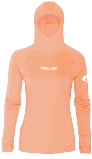 Grundens Womens Solstrale Hoodie - Coral/TackleDirect Logo 3 Grundens Womens Solstrale Hoodie - Coral/TackleDirect Logo