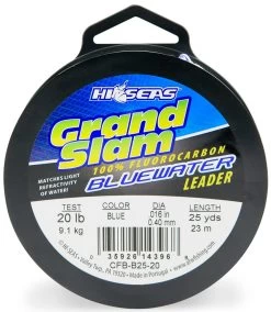 Hi-Seas Grand Slam Bluewater Fluorocarbon Leader 25 Yd.