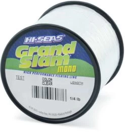 Hi-Seas Grand Slam Mono 1/4 Lb. Spool Clear