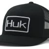 Huk Angler Trucker Hat - Black 2 Huk Angler Trucker Hat - Black -Visserij Vondsten huk angler trucker hat black 30610.1651291501
