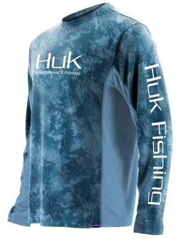 Huk Icon X Camo Long Sleeve Shirts -Visserij Vondsten huk icon x camo long sleeve shirts 68902.1651234526