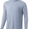 Huk Waypoint Hoodie - Blue Fog - Medium -Visserij Vondsten huk waypoint hoodie blue fog m 25460.1651453744