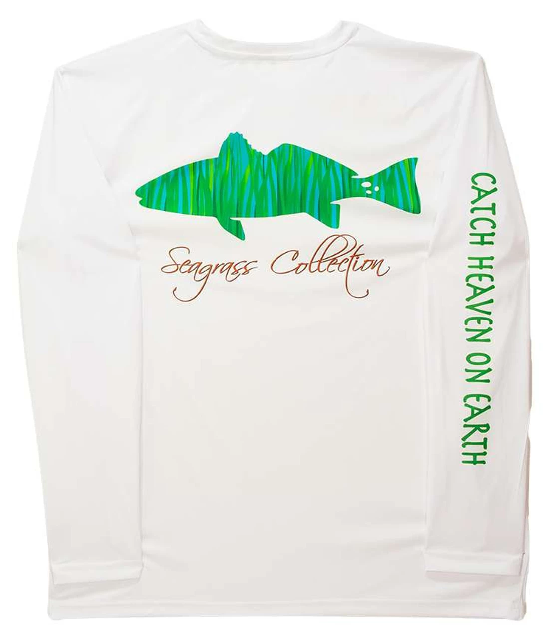 IBig Seagrass Redfish Performance Long Sleeve Shirt - White - X-Large 3 IBig Seagrass Redfish Performance Long Sleeve Shirt - White - X-Large