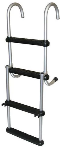 Jif Marine ASC4 4-Step Removable Folding Pontoon Ladder