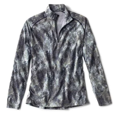 Orvis Dri-Release Quarter Zip Shirt - Blue Wash Print - 2X-Large 3 Orvis Dri-Release Quarter Zip Shirt - Blue Wash Print - 2X-Large