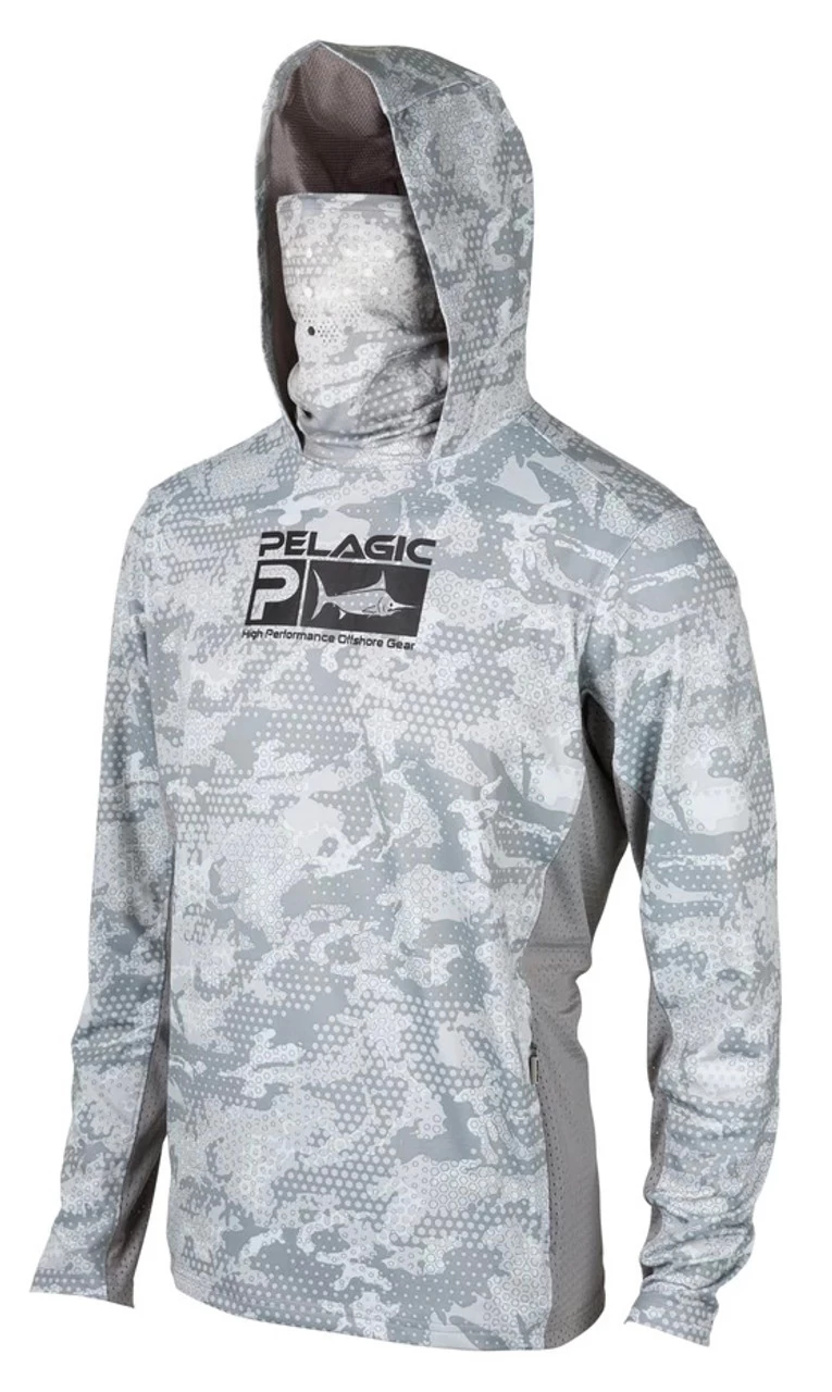 Pelagic Exo-Tech Long Sleeve Hooded Shirt W/ Face Shield 6 Pelagic Exo-Tech Long Sleeve Hooded Shirt W/ Face Shield - Image 4