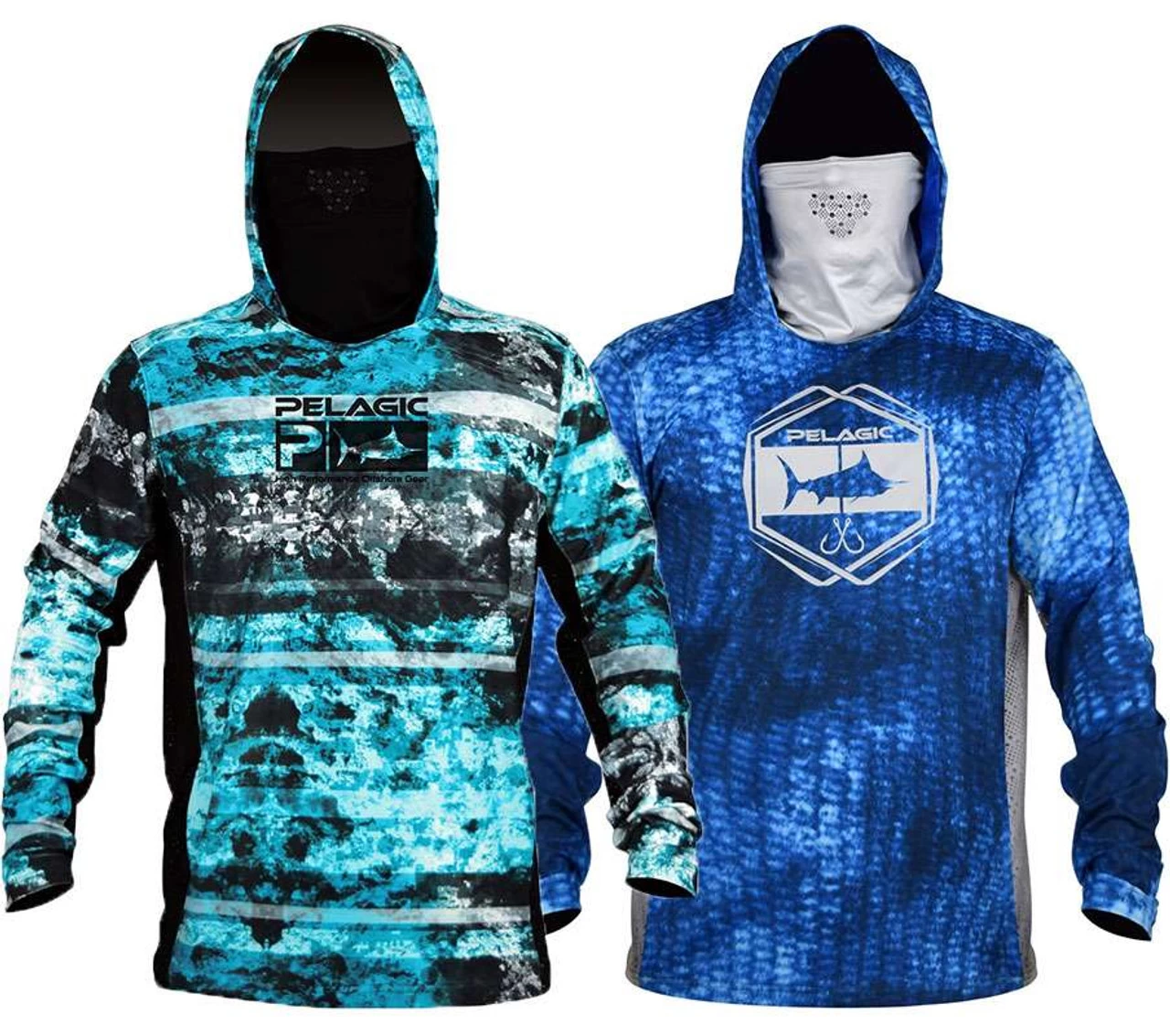 Pelagic Exo-Tech Long Sleeve Hooded Shirt W/ Face Shield 3 Pelagic Exo-Tech Long Sleeve Hooded Shirt W/ Face Shield