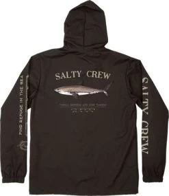 Salty Crew Bruce Snap Jacket - Black - X-Large