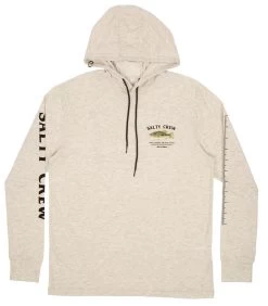 Salty Crew Green Bass Hood Tech T-Shirt