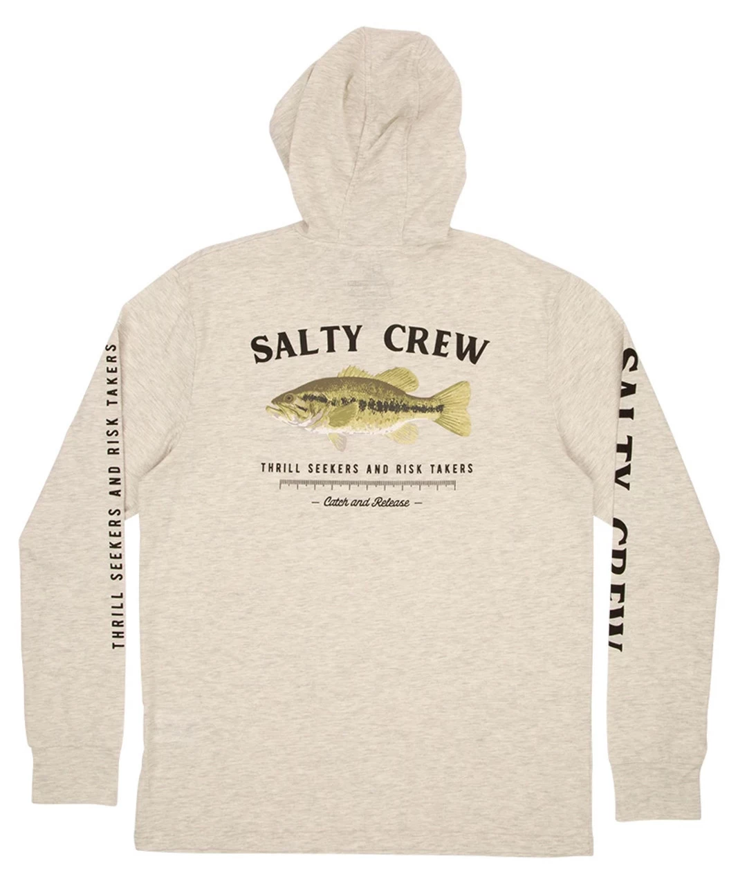Salty Crew Green Bass Hood Tech T-Shirt 4 Salty Crew Green Bass Hood Tech T-Shirt - Image 2