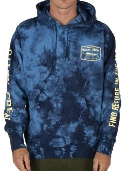 Salty Crew Stealth Tie Dye Fleece - Blue - Large