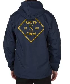 Salty Crew Tippet Snap Jacket - Navy -Visserij Vondsten salty crew tippet snap jacket navy 08971.1651418618
