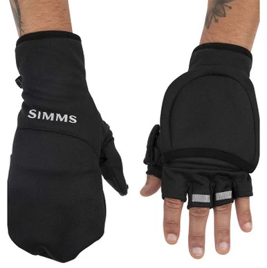Simms Freestone Foldover Mitt - Black - Small 3 Simms Freestone Foldover Mitt - Black - Small