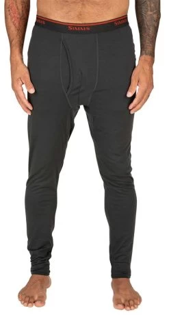 Simms Lightweight Base Layer Bottom - Carbon -Visserij Vondsten simms lightweight baselayer bottom carbon 55046.1651422189