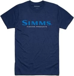 Simms Logo T-Shirt - Dark Moon Heather - Medium
