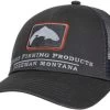 Simms Trout Icon Trucker Hat -Visserij Vondsten simms trout icon trucker hat 90127.1665233881.386.513