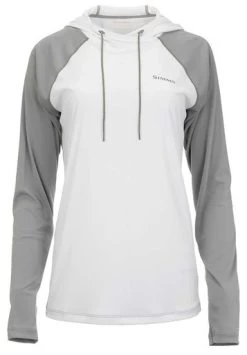 Simms Womens Solarflex Hoody - White Cinder - Small