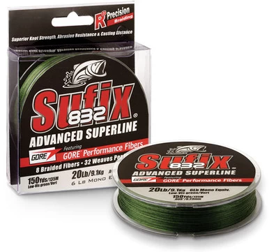 Sufix 832 Advanced Superline Lo-Vis Green 150 Yds 3 Sufix 832 Advanced Superline Lo-Vis Green 150 Yds