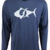TackleDirect Tuna Logo Mens Performance LS Shirt - Navy - 3X-Large -Visserij Vondsten tackledirect tuna logo mens performance ls shirt navy tda 0511 5 50066.1651326752