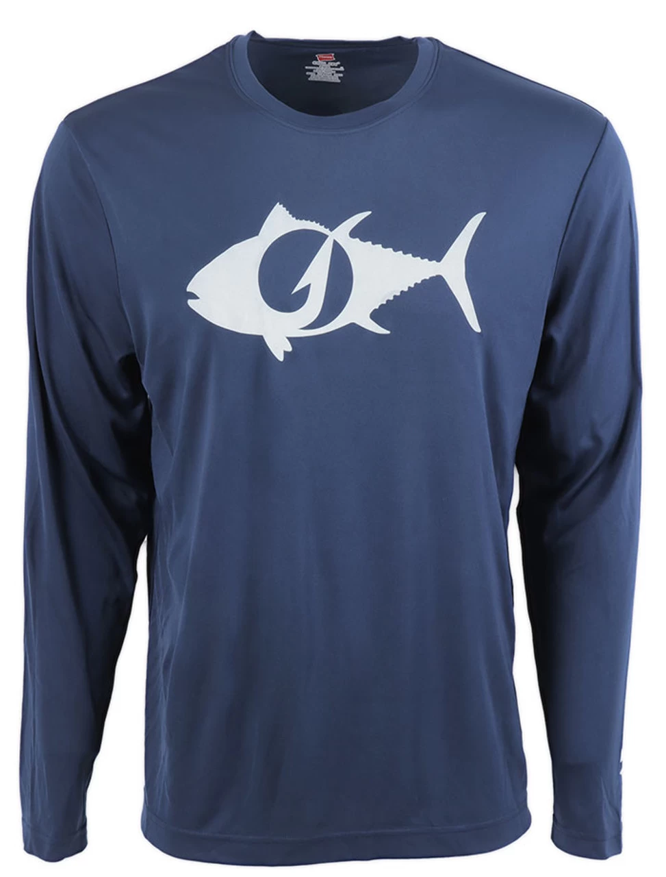 TackleDirect Tuna Logo Mens Performance LS Shirt - Navy - 3X-Large 3 TackleDirect Tuna Logo Mens Performance LS Shirt - Navy - 3X-Large
