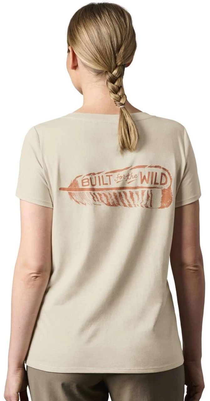 Yeti Womens Turkey Feather Short Sleeve V-Neck 3 Yeti Womens Turkey Feather Short Sleeve V-Neck